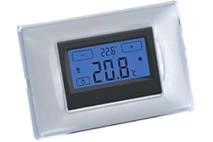 Termostato digitale ad incasso Silver Tintoretto - Tecnoswitch TE315GR