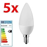 250 Lumen 5 Stück LED Kerze E14 Kerzenlampe 3 Watt warmweiß
