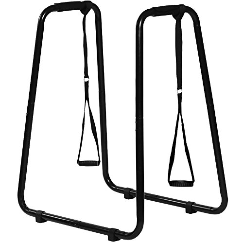 C.P. Sports Dip Station mit Schlaufen – Dipper Station – Dip Ständer, Schlingentrainer, Dip Barren, Dipständer, Dipstange - 2