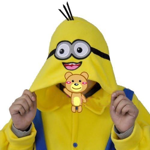 Polar Fleece Despicable Me Yellow and Blue Minions Unisex Onesie Cosplay Costume Hoodies/Pyjamas/Sleep Wear (M(160-170 CM))