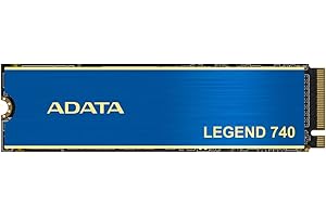 ‎ADATA ADATA & XPG Legend 740 PCIe Gen3 x4 M.2 2280 Solid-State-Laufwerk SSD 500GB, NVMe 1.3, Bis zu 2500 MB/s, PC Gaming, 3D NAND, LDPC, AES 256-Bit Verschlüsselung ALEG-740-500GCS Blue
