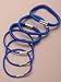 18 Royal Blue Mixed Hair Bands/Elastics IN6575