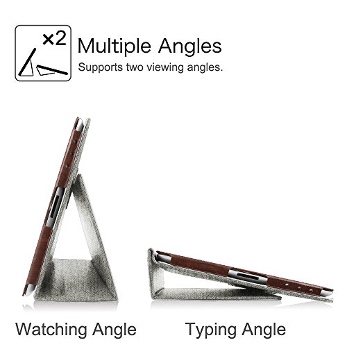 Fintie iPad 2 / 3 / 4 Hülle Case – Folio Slim Fit Kunstleder Schutzhülle Cover Tasche Etui mit Auto Schlaf / Wach Funktion für Apple iPad 2 / iPad 3 / iPad 4, Denim grau - 5