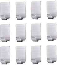 Karrong Haken Edelstahl Selbstklebend, Handtuchhaken Kleiderhaken Wandhaken Klebehaken Ohne Bohren Wasserfest 