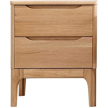 Home Kitchen Furniture Bedroom Furniture Murong Solid Oak Bedside Table Light Oak Modern Bedside Cabinet Wooden Nightstand End Lamp Table With 2 Drawers 247guardtraining Com