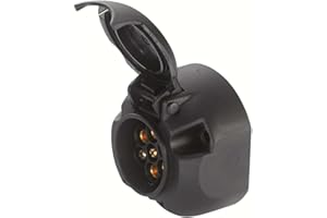 HELLA Gniazdo - 7-biegunowy - Połączenie śrubowe - Wtyczki: Styk śrubowy - PP (polipropylen) - Tworzywo sztuczne - czarny - DIN / ISO: 1724 N-Typ - Ilość: 1 - 8JB 001 943-001