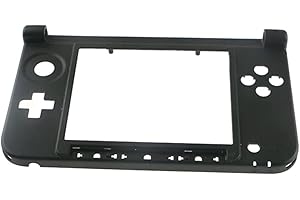 ZHIXTEU Boîtier pour Nintendo New 3DS XL LL, Remplacement de la Partie Inférieure du Cadre Central du Boîtier de la Console de Jeu 3DS XL (Noir)