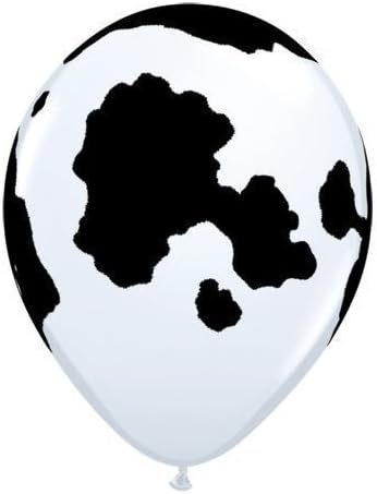 Holstein Cow Print 11" Latex Balloons x 25 - Farmyard Party