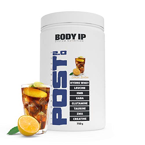 BODY IP Simons Perfect Post Workout 2.0 | Lemon Ice Tea | mit Hydro-Whey, BCAAs, Glutamin, ZMA, Kreatin | der All-in-One Post Workout Shake