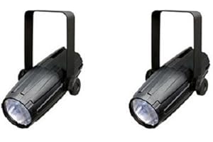 CHAUVET DJ 2 x Chauvet LED Pinspot 2.0 Spot Pin Light Thin Beam for Mirrorball