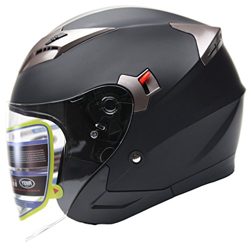 Casco Moto Jet ECE Homologado - YEMA YM-627 Casco Moto Abierto Custom 