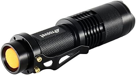Prosvet Sk98 1200 Lumen Cree-XML T6 Led Portable Zoomable Flashlight 5 Mode Adjustable Focus - Water Resistant -Rugged Aluminum Flash Torch - powered By 1x18650 Battery (Not Included) by Prosvet