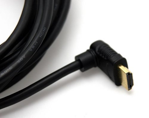 HDMI-HDMI Kabel 1,5m Meter Full HD High Speed Vergoldet !mit Winkel gegen Kabelbruch! Top Qualität für LCD/Plasma TV, Reciever, Konsolen usw!