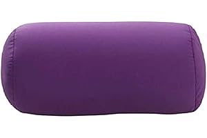 EHOTER Nackenstützkissen Mikroperlenrollkissen Schlafkissen Kopfstütze Halskissen Lange Nackenrolle Kuschel Maxx Relaxkissen Kinder Auto Für Reisen Schlafen Bad Bett Massage Yoga Beinstütze (Lila)