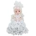 Produktbild Finger Girl 1/8 Cute 15cm 5.9 inch Mini Doll BJD jointed dolls ABS + Clothes Dress For Child Gift (White)