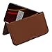 Price comparison product image PDair OnePlus 6T McLaren Wallet Sleeve Case (Brown), Full Grain Leather and Flip Wallet with Card/Cash Holder | Handmade Premium Wallet Pouch for OnePlus 6T McLaren