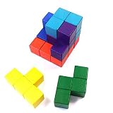 Joyeee® Denksportaufgaben aus Holz Gehirnjogging Puzzle Entwirrung Puzzles – #6 - 2