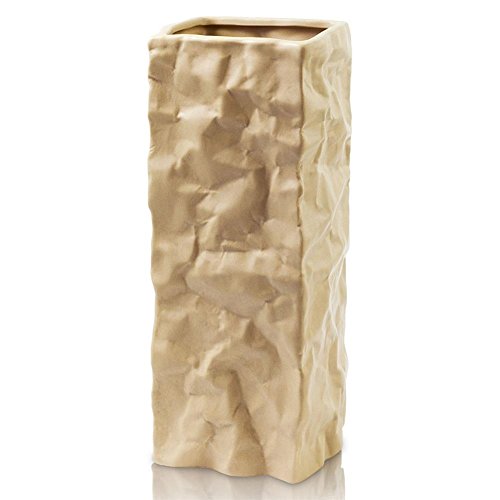 Blumenvase Keramikvase Papiertütenvase Papier Blumen Vase Trendy Vase 26 cm