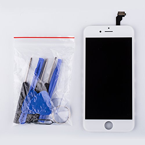 spécification YOMYM Ecran pour iPhone 6 LCD Vitre Tactile Kit de Réparation Remplacement Rechange Outils Compris Blanc