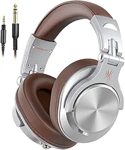 OneOdio A71 Wired Over The Ear Headphone with Mic (Silver)