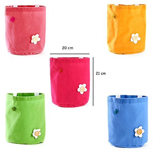 Starsglowing 5er Set Hängeorganizer Utensilientasche Wand Aufbewahrungstasche Hängetasche Aufbewahrungsbeutel (Bunt) - 5