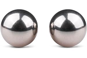 EasyToys Colección Geisha - Kegel Ejercicio Pesos Control de la vejiga y ejercicios de piso pélvico - Ben Wa bolas - 20mm Color plata - acero inoxidable
