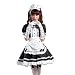 Produktbild tzm2016 Women's Lolita French Maid Cosplay Costume, 4 pcs as a set including dress; headwear; apron; fake collar ( black , Size S )
