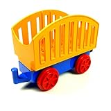 Lego Duplo Eisenbahn Zoo Anh�nger blau Gitter gro� gelb Lok Zug Waggon Aufsatz Zirkus 2130 4559 E39 - LEGO
