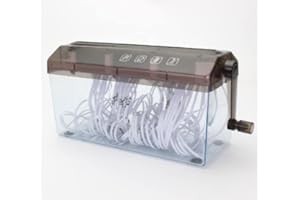 LABSTANDARD Handzerkleinerer für A4-Größe Manueller Papierzerkleinerer Papierschneider für Papier Notizen Rechnungen Home Office Papierschneidewerkzeug Mini Tragbarer Aktenvernichter Papierschredder