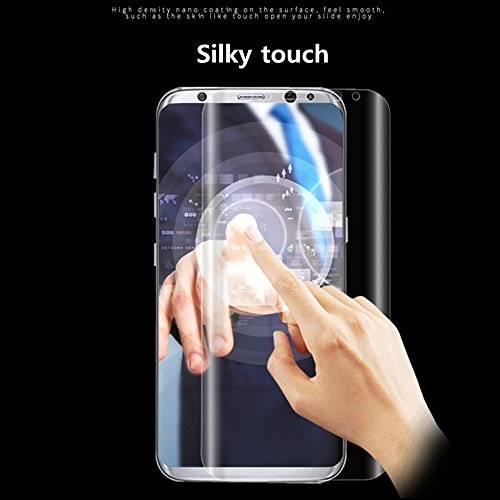 coscod Galaxy S8 gehärtetem Glas Displayschutzfolie 3D Full Deckung Samsung S8 Displayschutzfolie SHIELD Gebogene Kante alle rund 3D Schützen [schwarz] für S8, 9H + Härte - 5