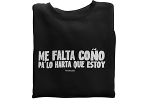 Wondernastic Regalo Original y Divertido para Mujer I Sudadera con Frase Graciosa “Me Falta co Idea Irónica para Cumpleaños