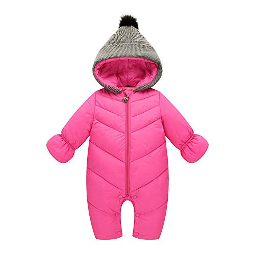 Abrigos Newborn Baby Invierno Abrigo, Zolimx Recién Nacido Bebé Niña Niño Otoño Encapuchado Traje de Mameluco Gruesa Ropa Caliente por 0-34 Meses