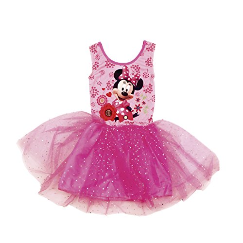 Preisvergleich Produktbild Disney Minnie Maus Kleid Kurzarm mit Glitzer (92)