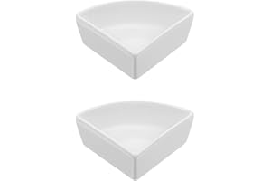 BESPORTBLE Rodipet Ecktoilette 2 Stück Hamster Futternapf Dreieckig Keramiknapf Futternapf Hamster Trinknapf Hamsternapf Futterspender Futterbecken Heimtierbedarf