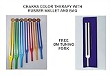 Mit gratis Zubehör. Om Stimmgabel frei mit Chakra Farbe Therapie Stimmgabel