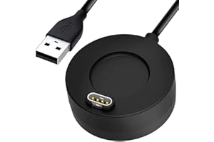 OcioDual USB Ladestation, Schwarz, Kompatibel mit Garmin Approach S10/S40/S60/X10, D2 Charlie/Delta, Fenix 7/7S/7X/6/6S/6X/5/5X, Forerunner 45/45S/245/935/945, Instinct, Vivoactive 3, Vivosport