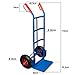 Deuba Folding Sack Truck Heavy Duty Industrial Steel Hand Trolley Barrow Cart Pneumatic Tyres 440 Lbs 200 KG Capacity