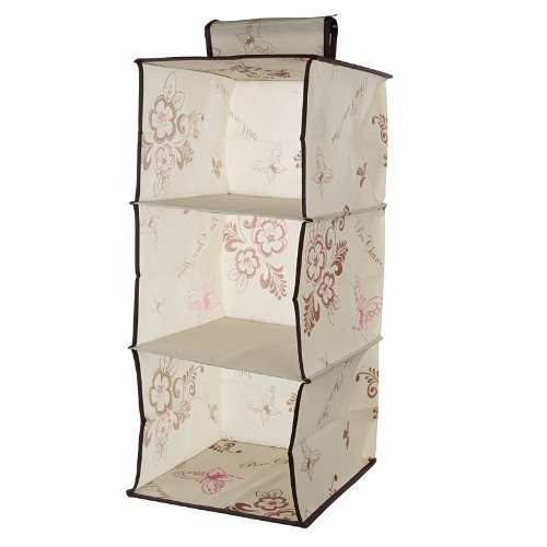 LAGUTE Hängeaufbewahrung Ordnungssystem Hängeregal Hängeschrank Hängeorganizer Organizer, atmungsaktives Vlies (3 Fächer 26*26*58 cm)
