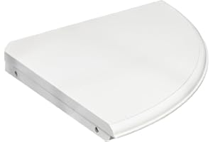 Anika Mensola angolare sospesa/facile da montare a parete/finitura in MDF bianco con fissaggi inclusi (28,5 cm x 28,5 cm)