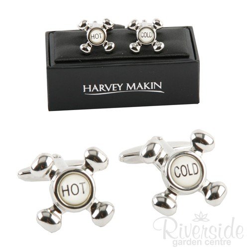 Preisvergleich Produktbild Harvey Makin Manschettenknöpfe – heißen / Kalten Wasserhahn