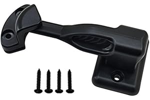 NICEMINIWALL Kompakter Türhalter und Schloss für Wohnwagen mit drehbarer Verriegelung (schwarz)