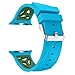 Produktbild Silikon Armband Für Apple Watch 4/3/2/1 38 / 40mm Uhrenarmbänder Edelstahl Ersatzband Strap Band Replacement Schnellwechselbügel Uhrarmband (Blau)