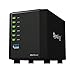 Produktbild Synology DiskStation DS416slim NAS Desktop Eingebauter Ethernet-Anschluss Schwarz - NAS & Speicherserver (2 TB, Festplatte, Festplatte, SSD, Serial ATA II, Serial ATA III, 500 GB, 2.5 Zoll)