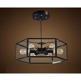 AYAYA Deckenlampe Industrial Indirekte Deckenleuchte Industrie Schwarz