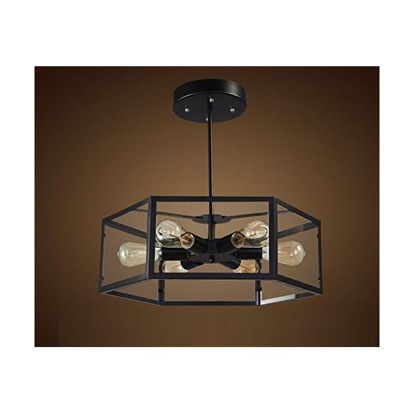 AYAYA Deckenlampe Industrial Indirekte Deckenleuchte Industrie Schwarz