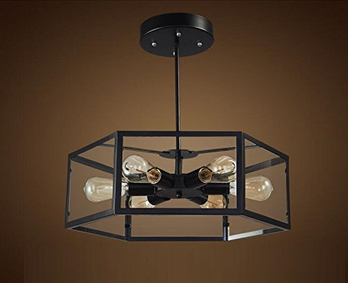 AYAYA Deckenlampe Industrial Indirekte Deckenleuchte Industrie Schwarz