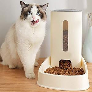Meetforyou Alimentador automático de Mascotas 3.8L Dispensador de Comida para Perros y Gatos Gran Capacidad Comidas en porciones de Animales Comedero