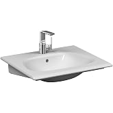VitrA Frame 5707B403-0001 Etajerli Lavabo, 60 cm, VitrA Clean, Beyaz