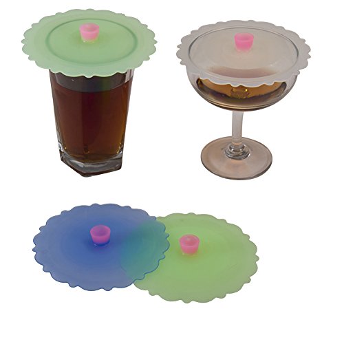 Wolecok Silicone Cup Lid Food Grade Silicone seal lid, Leakproof lid