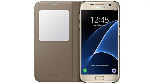 Samsung S View Cover - Funda Oficial Galaxy S7  Color Dorado- Versi  n espa  ola Samsung S View Cover - Funda Oficial Galaxy S7  Color Dorado- Versi  n espa  ola